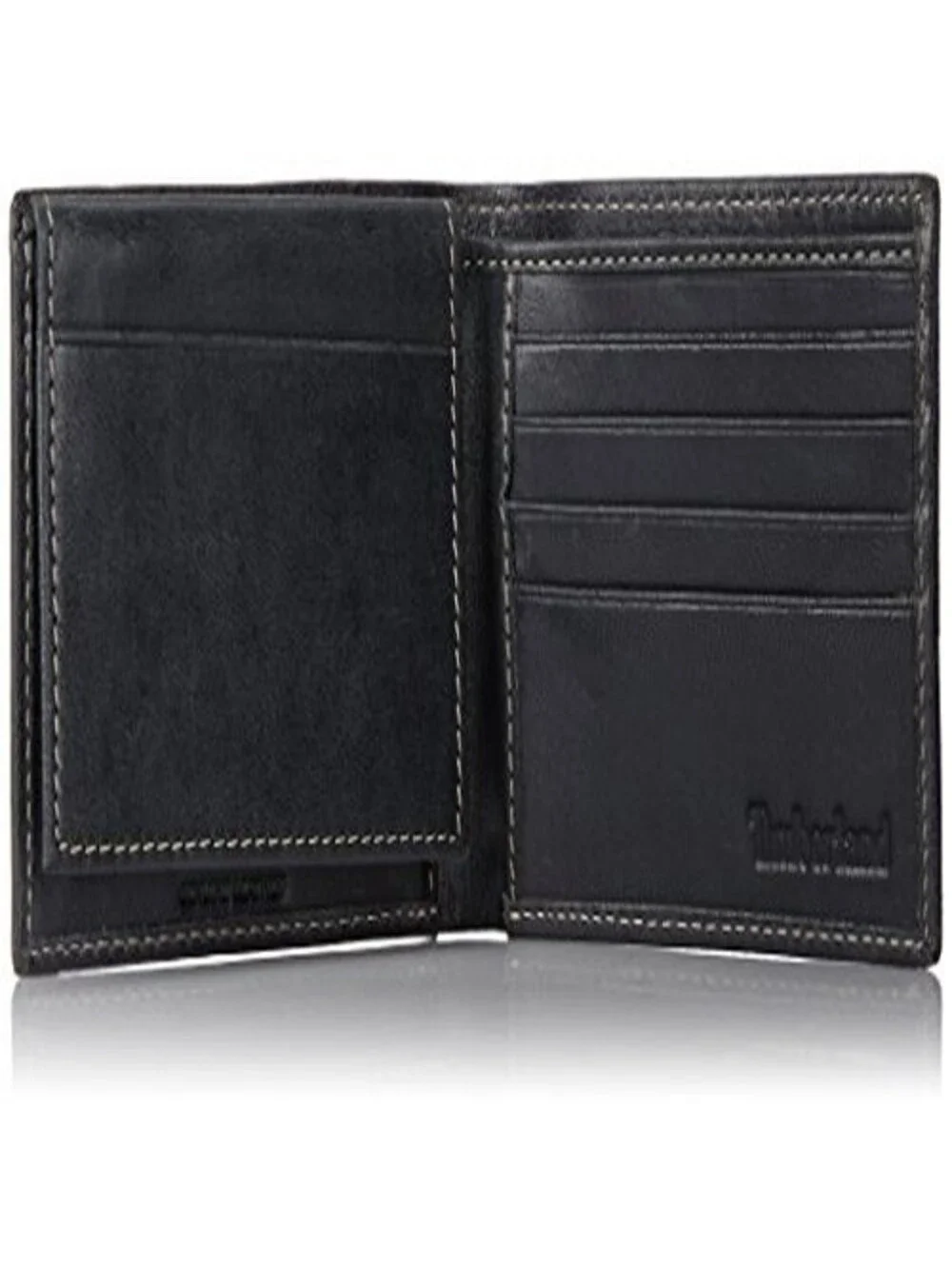 Timberland Mens Cloudy Passcase Leather Wallet Black
